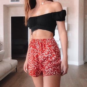 Shein floral shorts